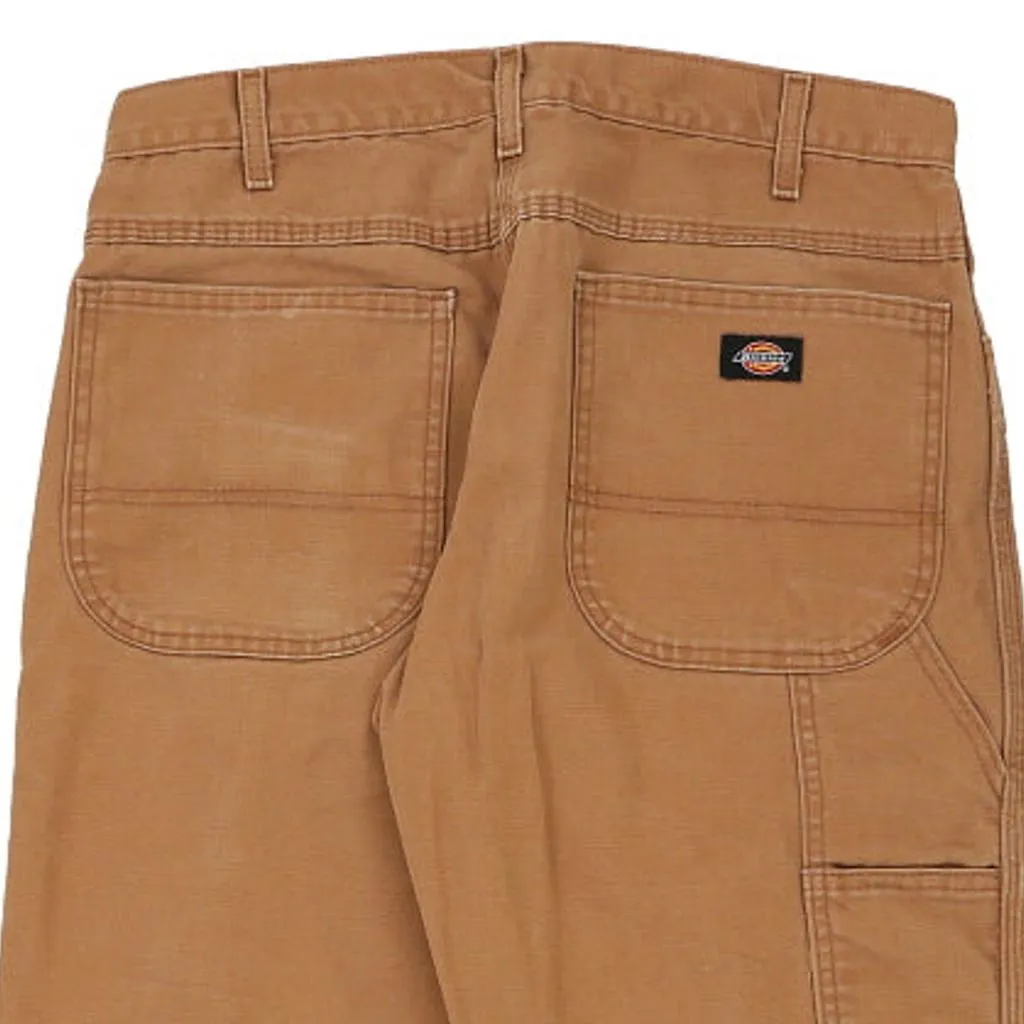 Dickies Carpenter Trousers - 30W 30L Brown Cotton