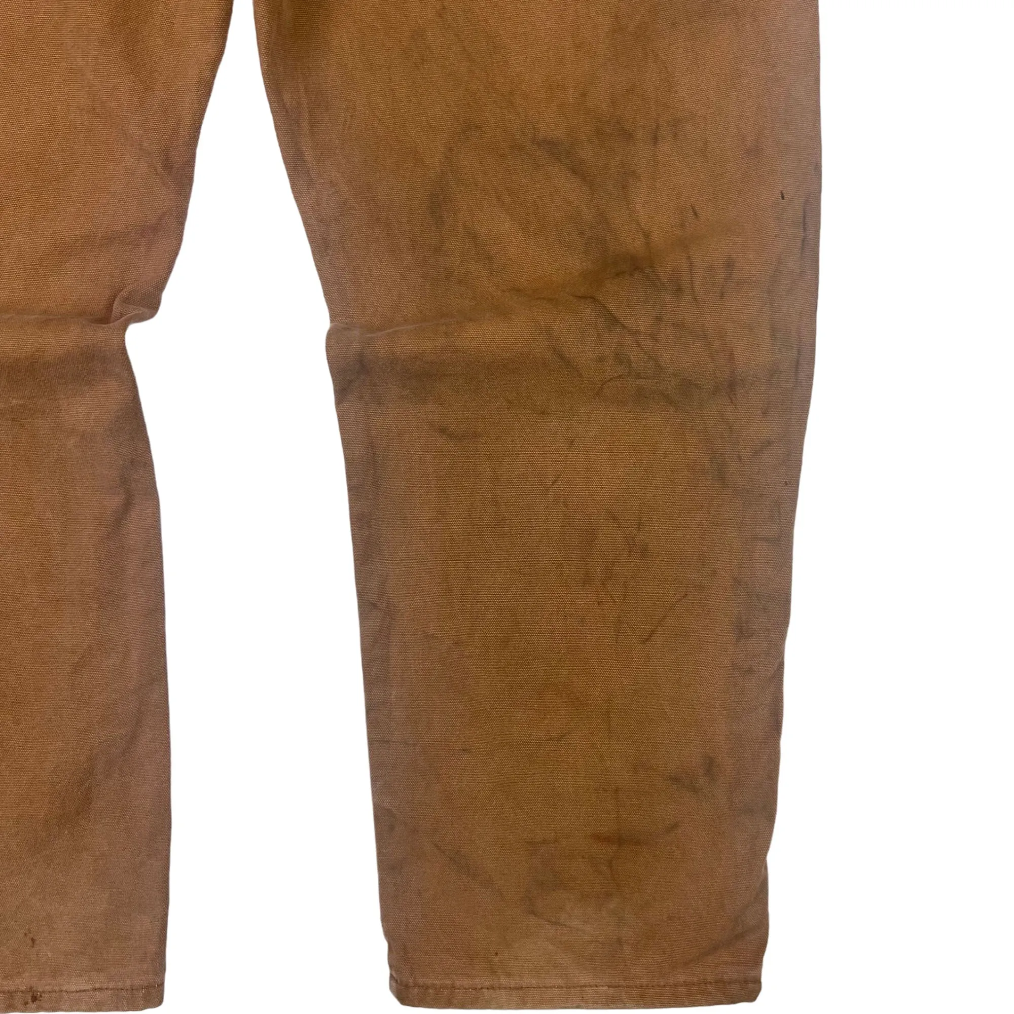 Dickies Carpenter Workwear Distressed Trousers Brown