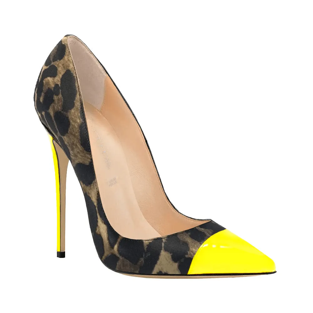 Dimitra Raso Animal Print Yellow