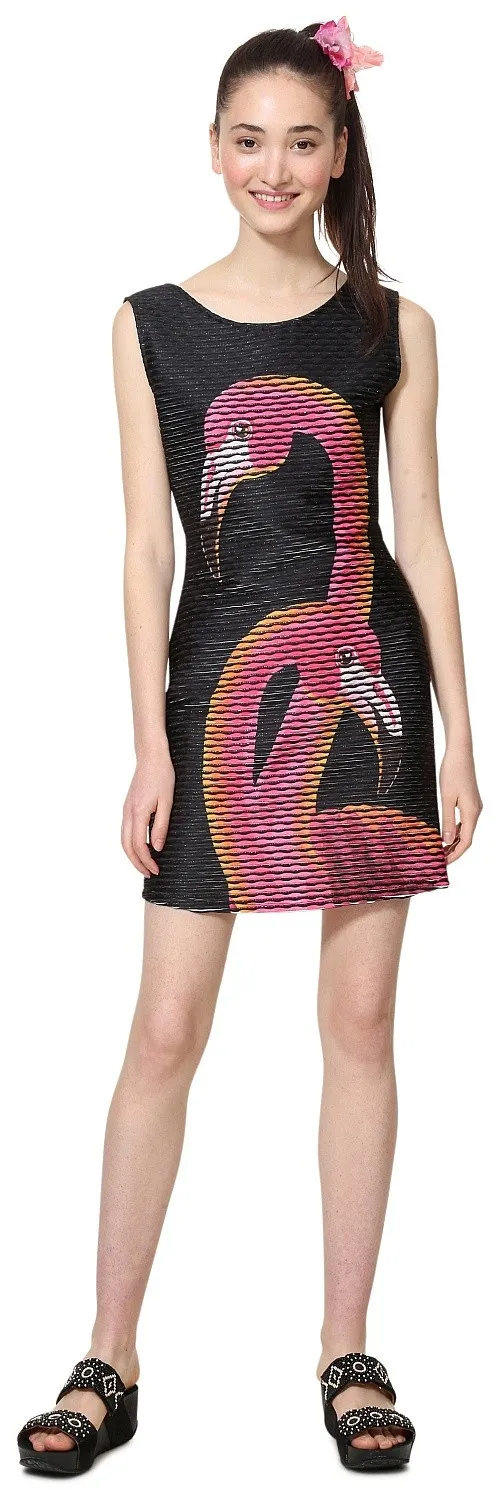 dress Desigual 19SWVK19/Flamingo - 3055/Rosa Carnal - women´s