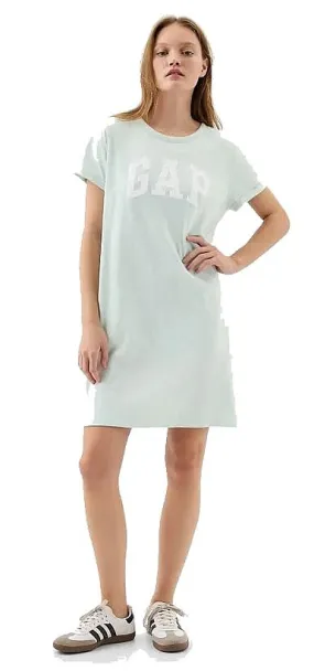 dress GAP Logo GAP - Soft Mint Green Shine - women´s