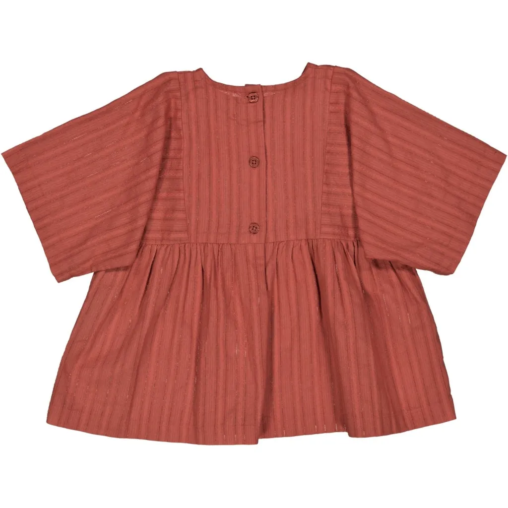 Dress Oline - dark terracotta