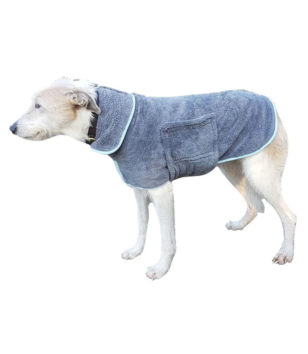 Blue/grey M drying coat