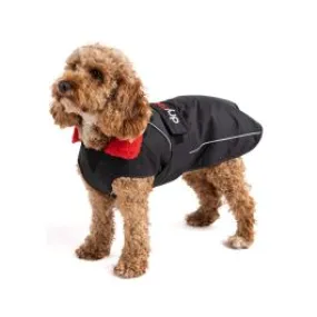 Waterproof Dog Coat in Black/Red