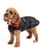 Waterproof Dog Coat in Black/Red