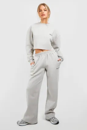 Dsgn Studio Slogan Cropped Sweatshirt Tracksuit