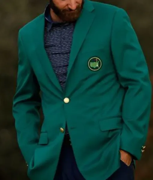 Dustin Johnson Golf Coat - The Masters - Augusta National - Green