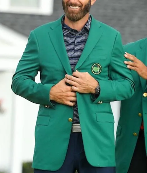 Dustin Johnson Golf Coat - The Masters - Augusta National - Green