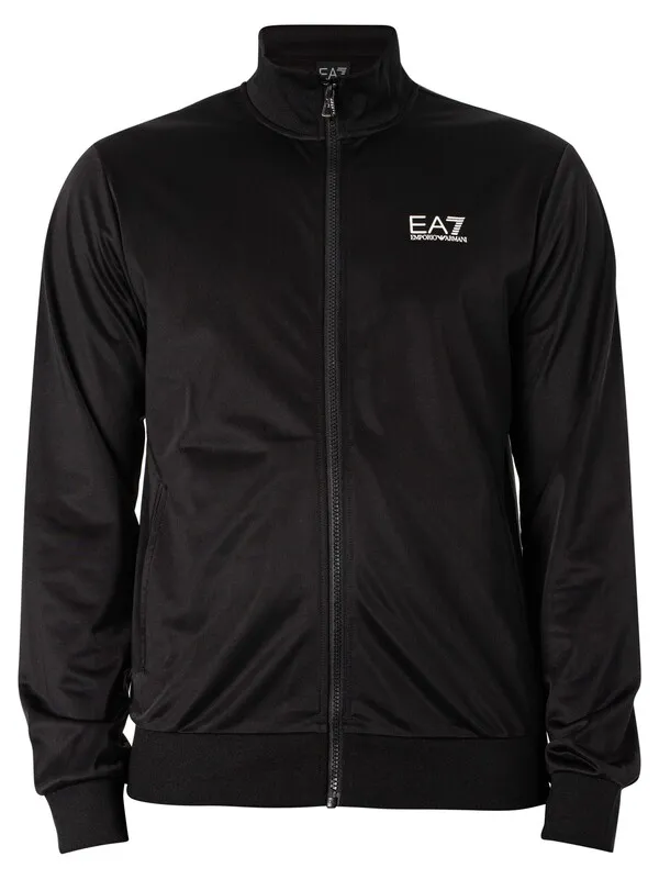 Black EA7 Jersey Tracksuit