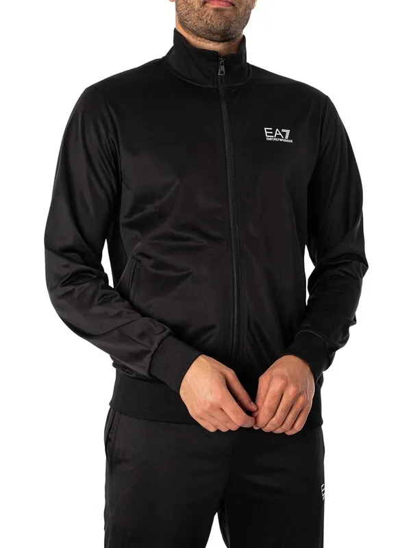 Black EA7 Jersey Tracksuit