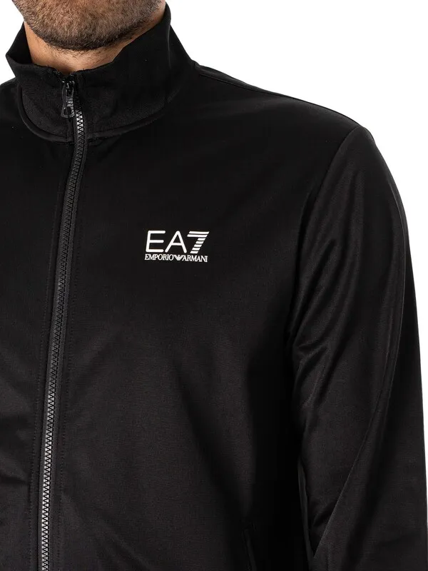 Black EA7 Jersey Tracksuit