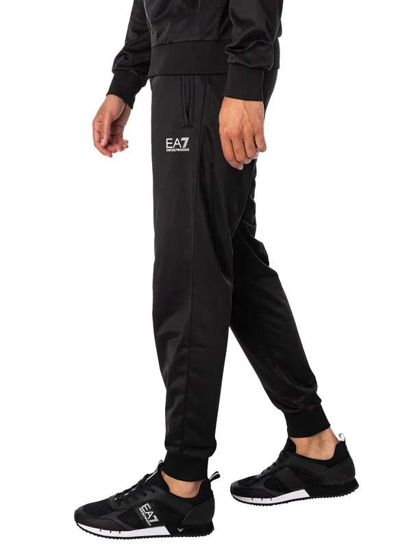 Black EA7 Jersey Tracksuit