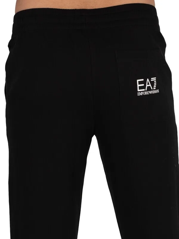 EA7 Side Logo Joggers - Black/White