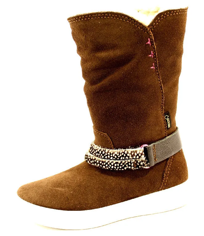 Brown Ecco Girls Boots