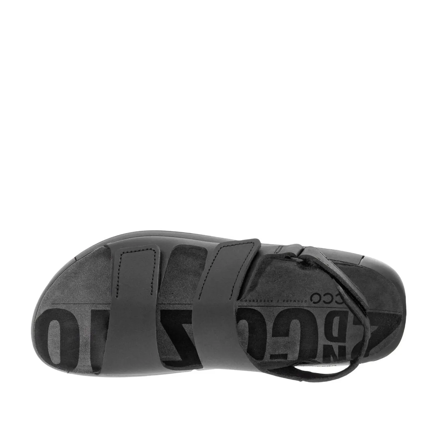 ECCO Men's Cozmo Flat Sandal in Black