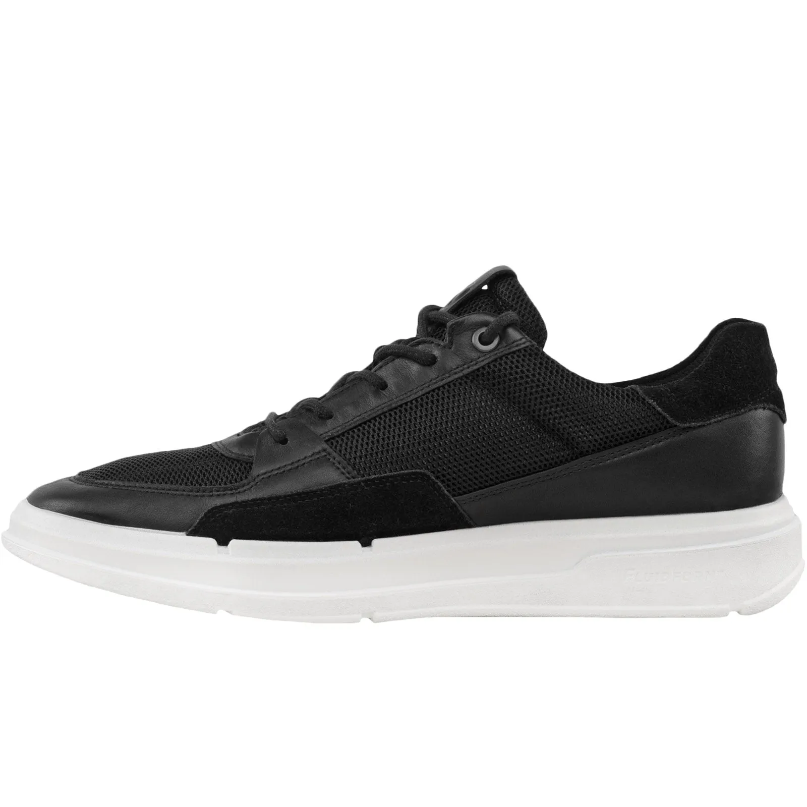 ECCO Mens Soft X Suede Trainers - Black