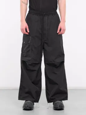 Elasticated Parachute Trousers (PT1006-BLACK)