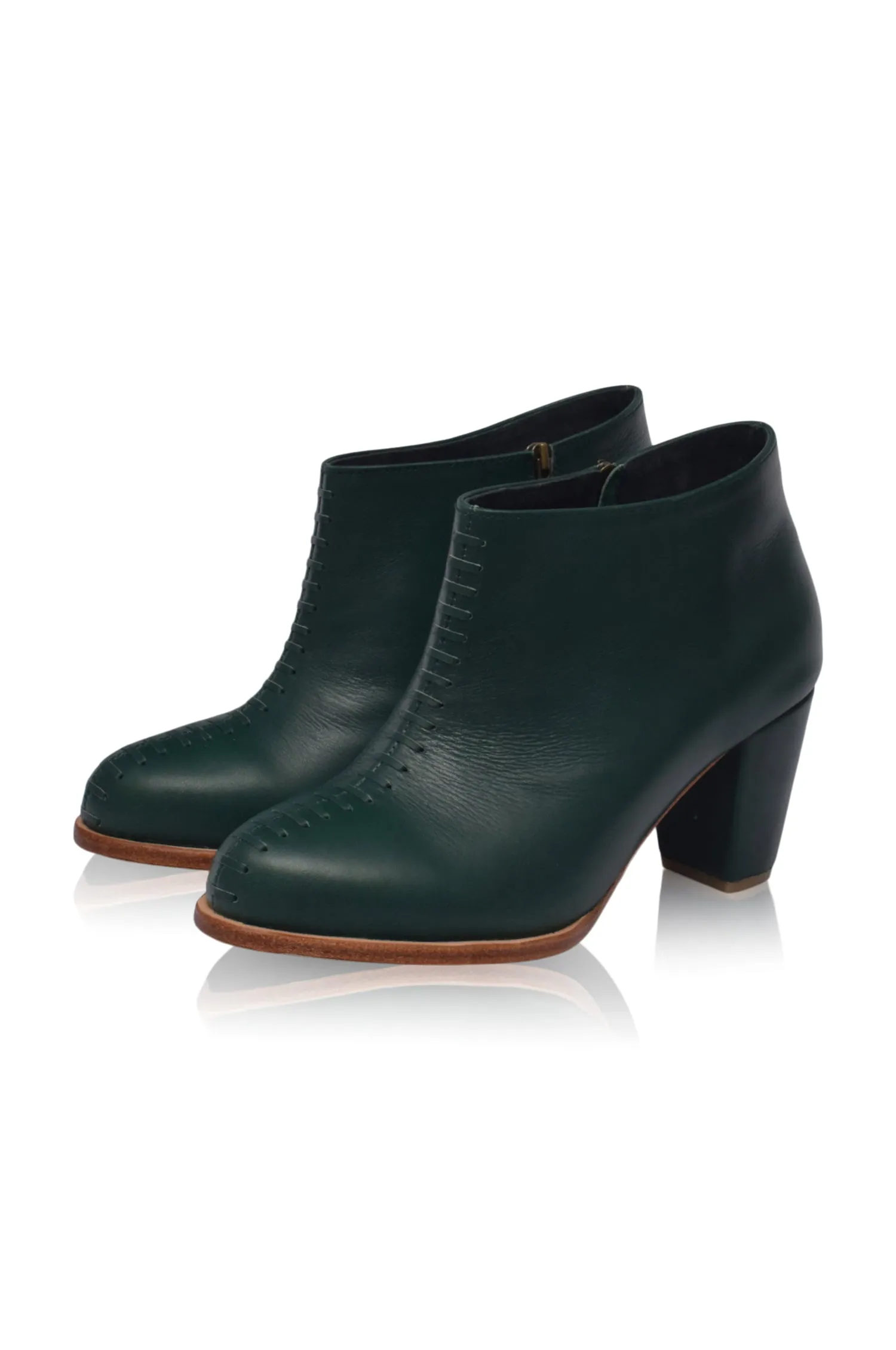 Emerald Monte Carlo Leather Booties