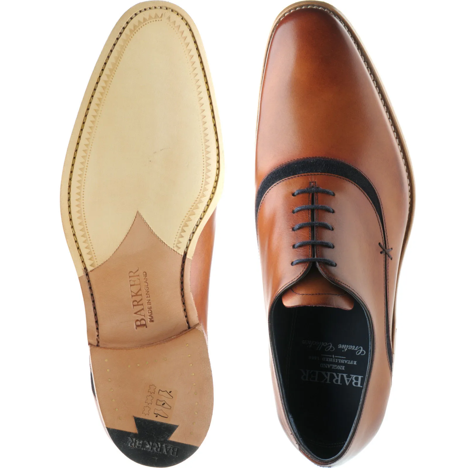 Emerson two-tone Oxfords: Emerson bi-color dress shoes