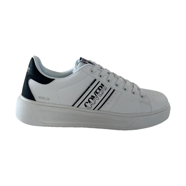 ENRICO COVERI WHITE SNEAKERS UOMO Berlin 418310 LACED