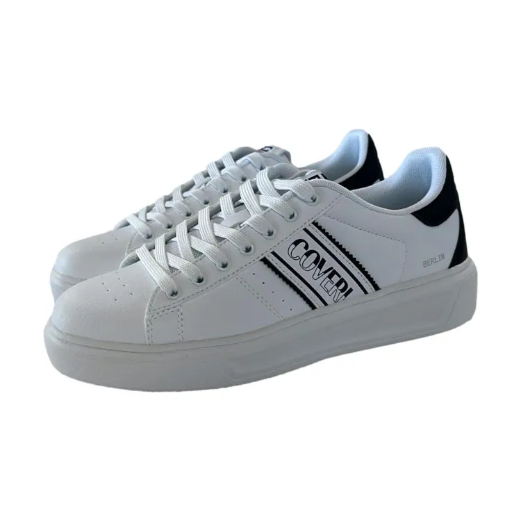 ENRICO COVERI WHITE SNEAKERS UOMO Berlin 418310 LACED