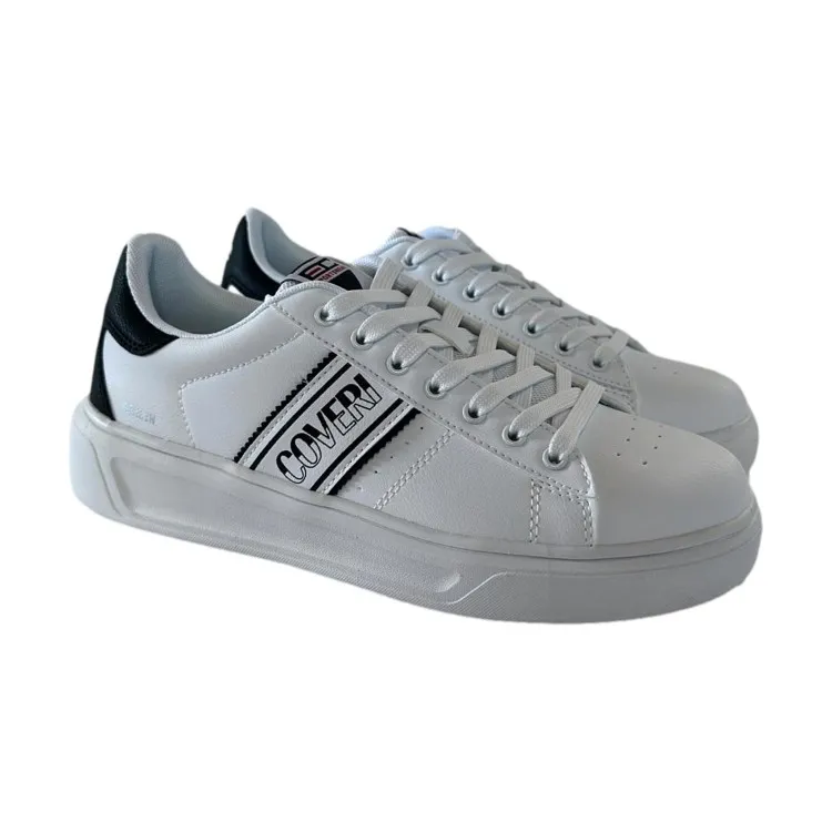 ENRICO COVERI WHITE SNEAKERS UOMO Berlin 418310 LACED