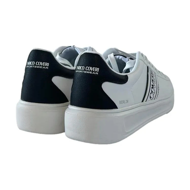 ENRICO COVERI WHITE SNEAKERS UOMO Berlin 418310 LACED