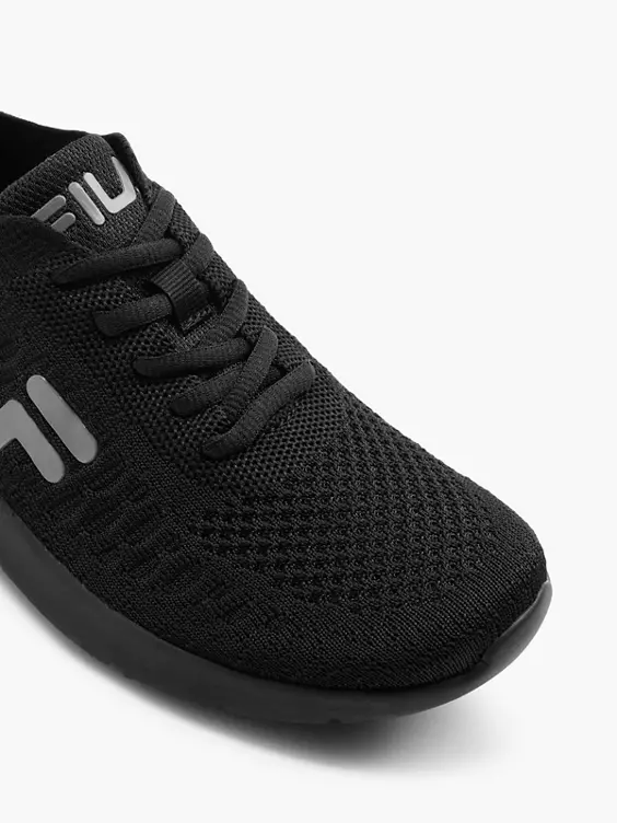 FILA  Black Lace Up Trainers