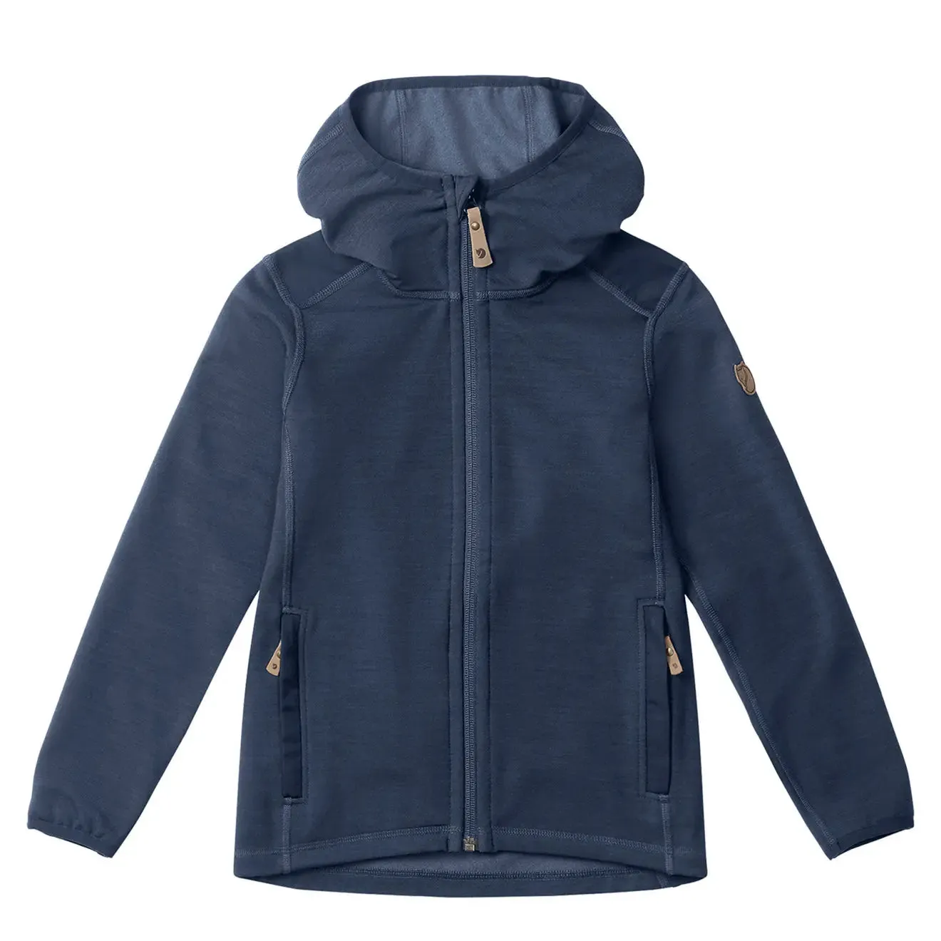 Fjallraven Children's Keb Fleece Hoodie in Dark Navy