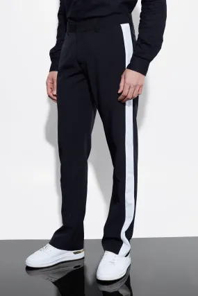 Flare Leg Side Panel Suit Trousers