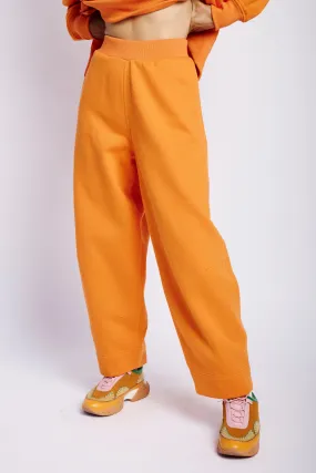 Fleece Joggers in Orange