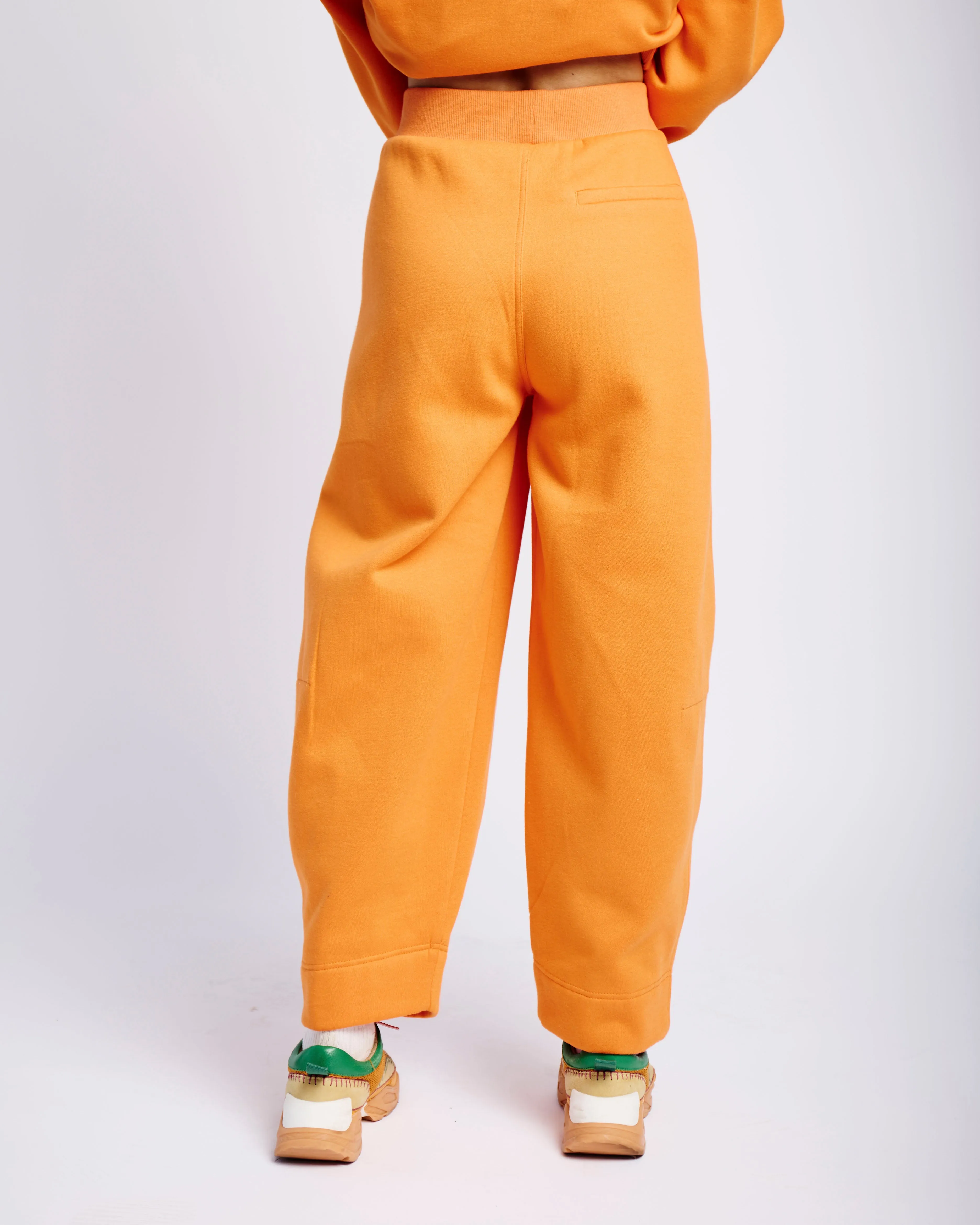 Fleece Joggers in Orange