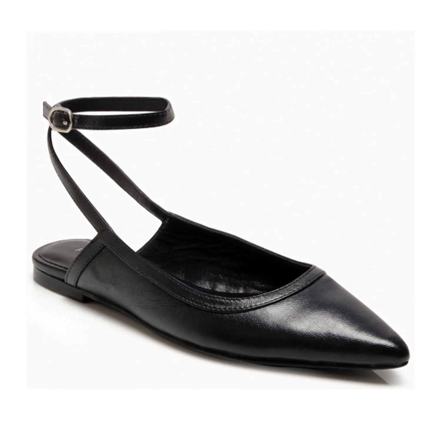 Free People Women's Jules Point Flat in Black