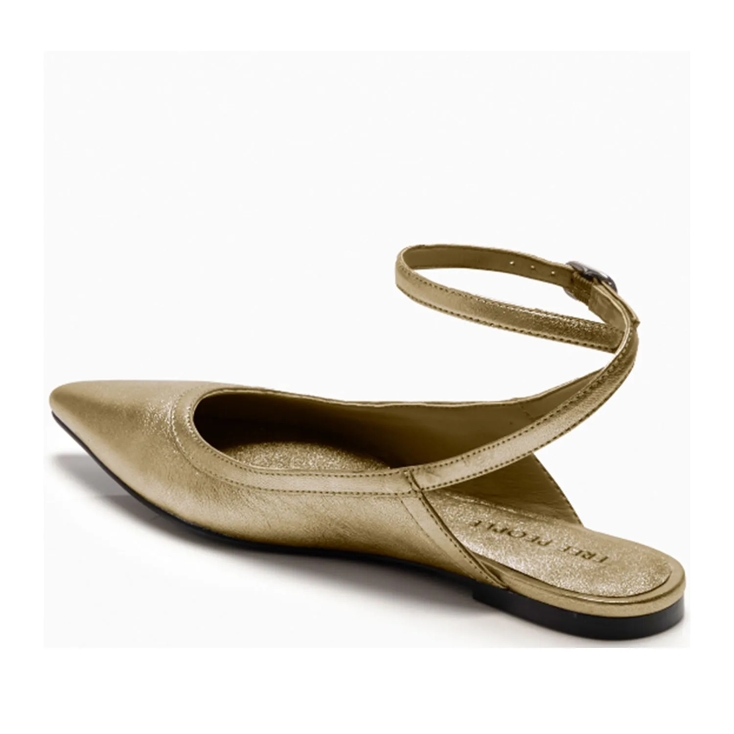 Free People Women's Jules Point Flat in Gold