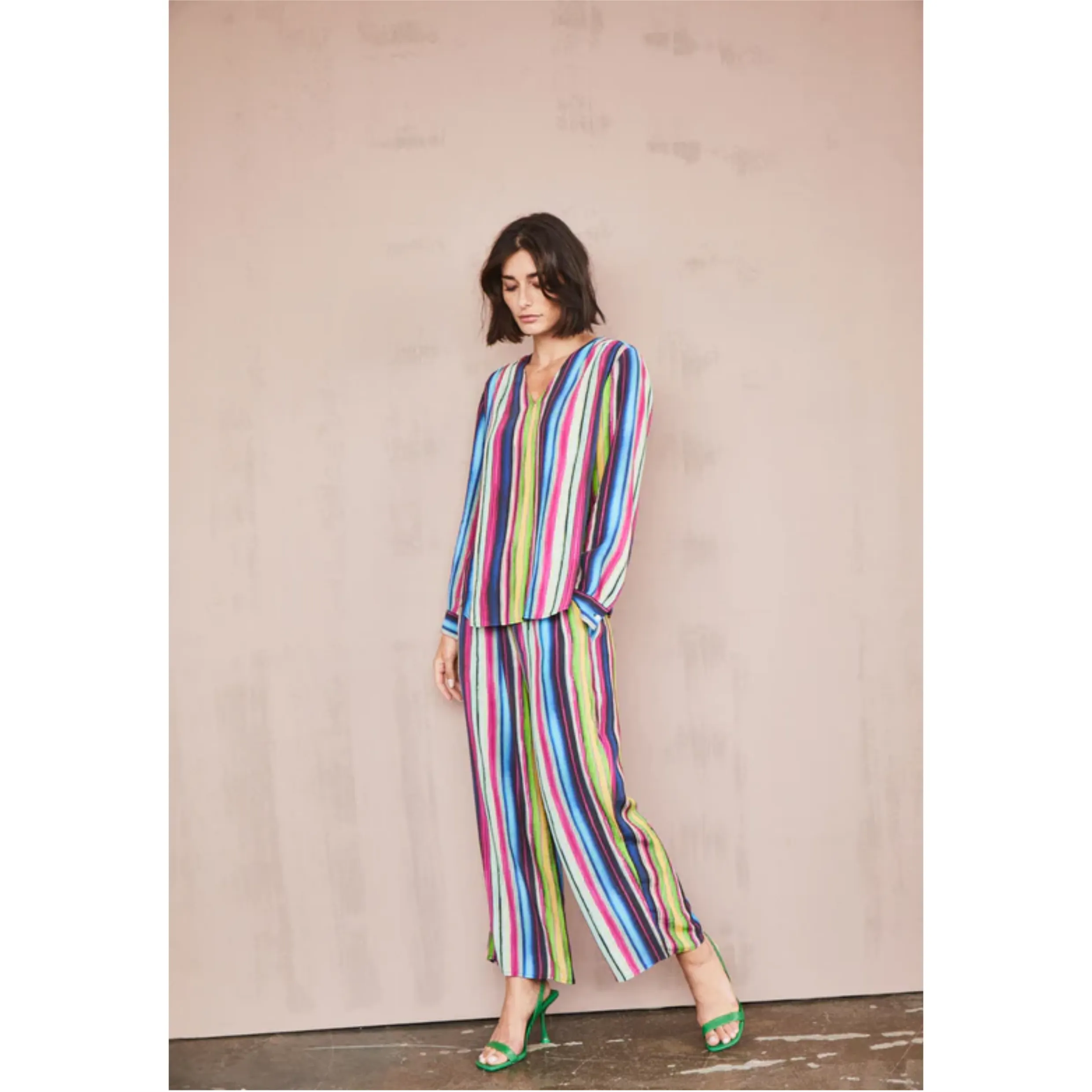 Fynch-Hatton STRIPED WIDE LEG Trousers 23044037