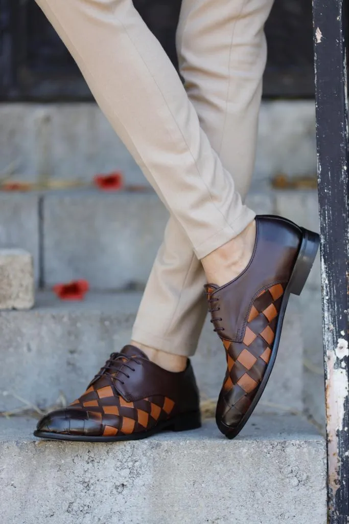 GentWith Laughlin Tan Brown Laced Derby - GENT WITH