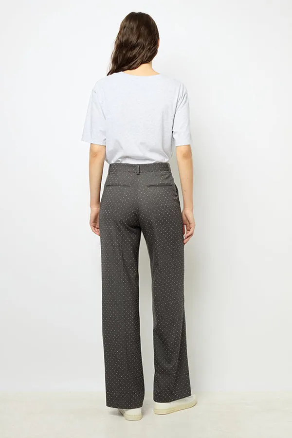 Gerard Darel DALI RHINESTONE STRAIGHT CUT TROUSERS