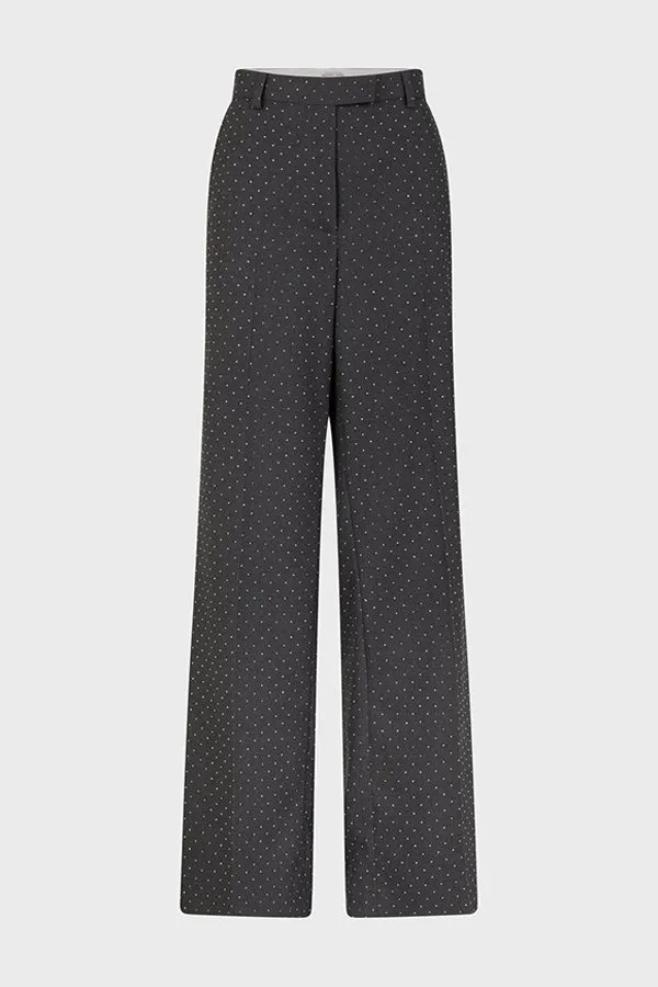 Gerard Darel DALI RHINESTONE STRAIGHT CUT TROUSERS