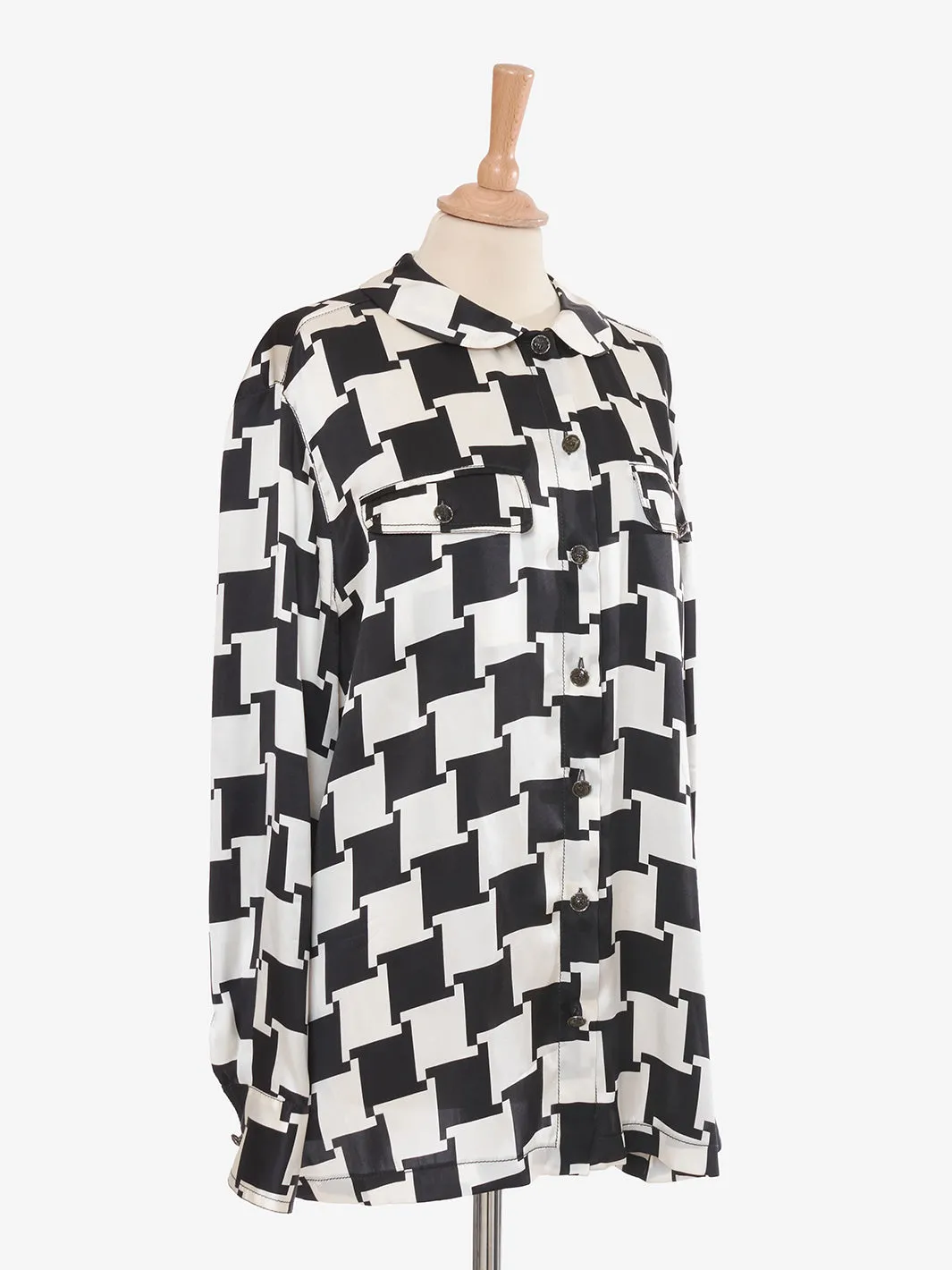 Houndstooth shirt by Gianni Versace