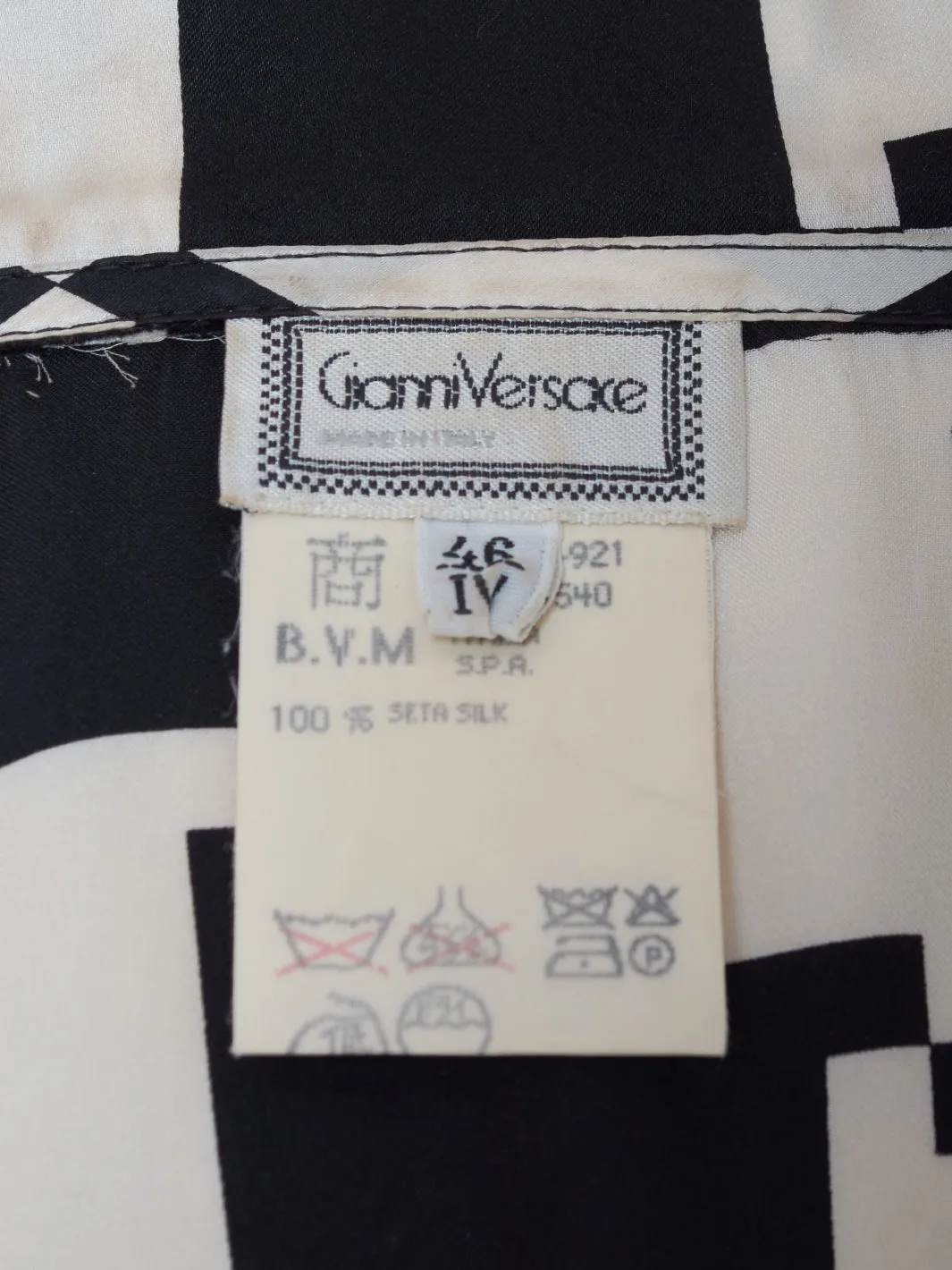 Houndstooth shirt by Gianni Versace