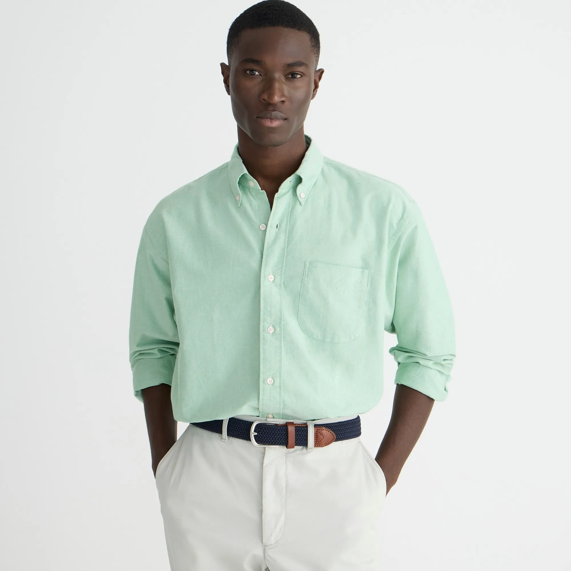 Giant-fit oxford shirt