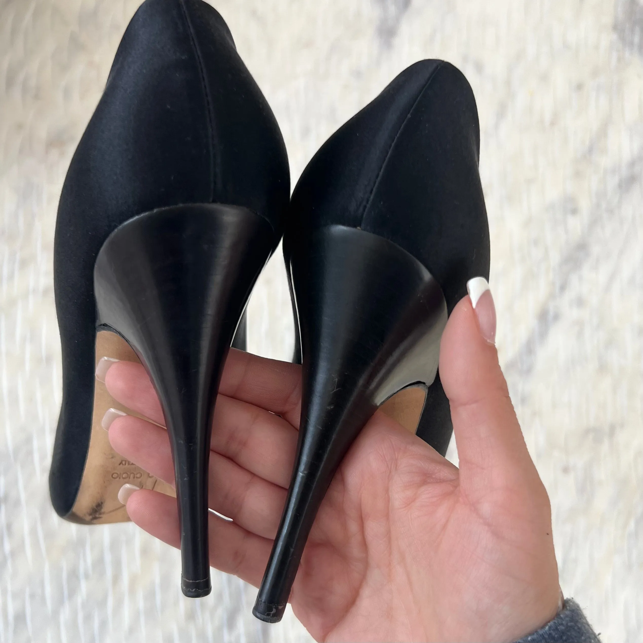 Giuseppe Zanotti satin d'Orsay pumps