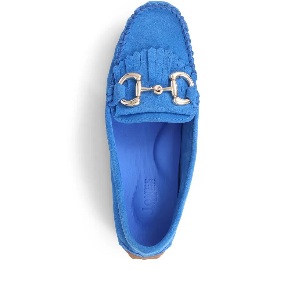 Suede Buckle Moccasins - GIUSTINA / 323 917