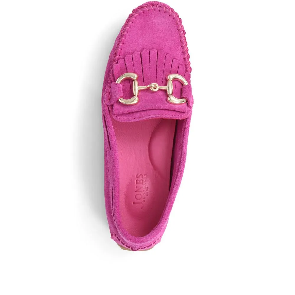 Suede Buckle Moccasins - GIUSTINA / 323 917