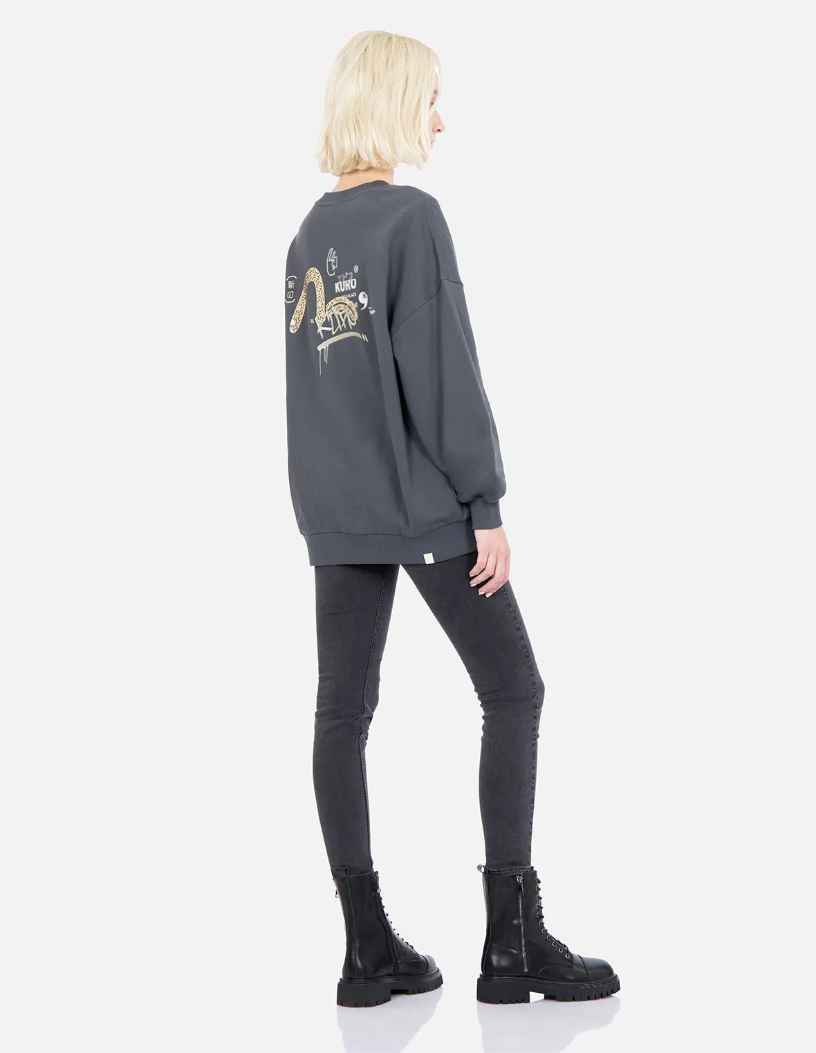 Graffiti Logo Print Sweatshirt