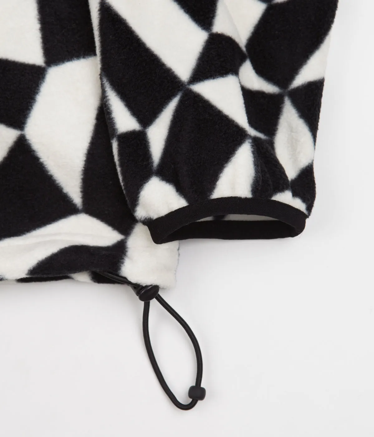 Gramicci Black Check Mock Neck Fleece