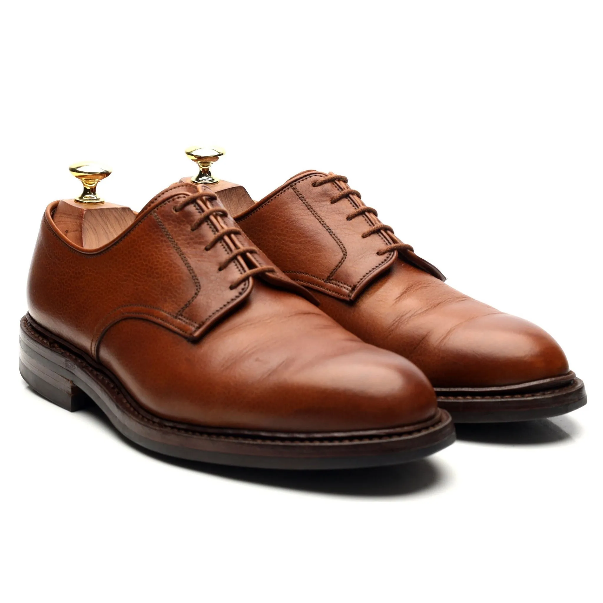 'Grasmere' Tan Brown Leather Derby UK 7 E