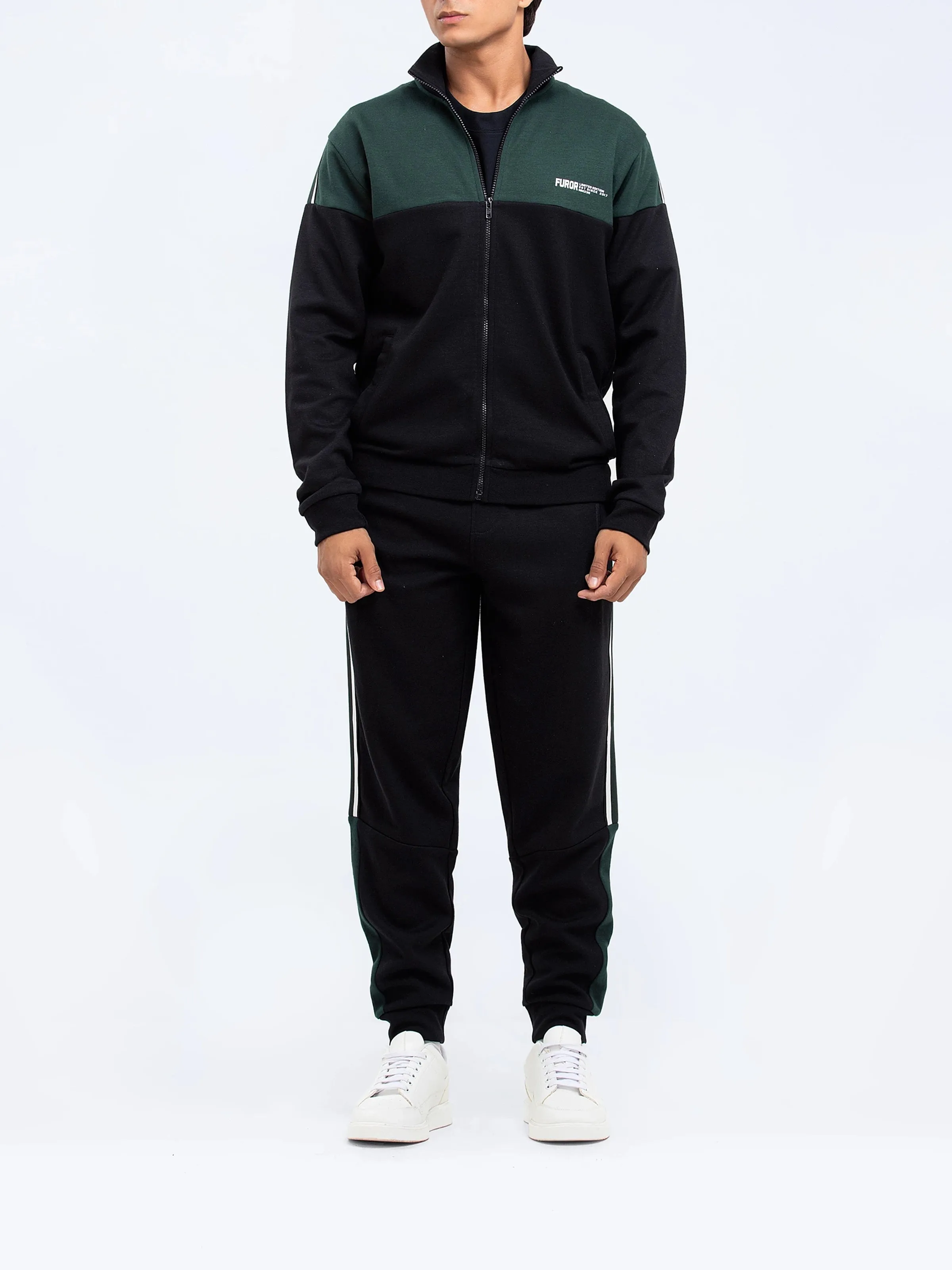 Green Zipper Jacket | Tracksuit - FMTTKS24-009