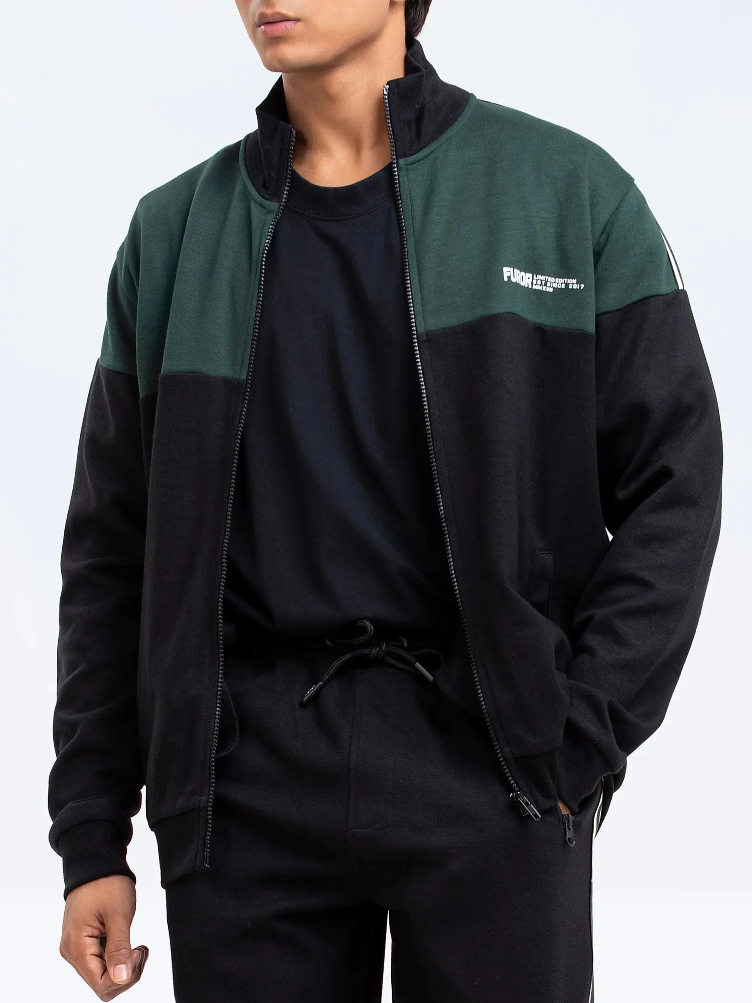 Green Zipper Jacket | Tracksuit - FMTTKS24-009