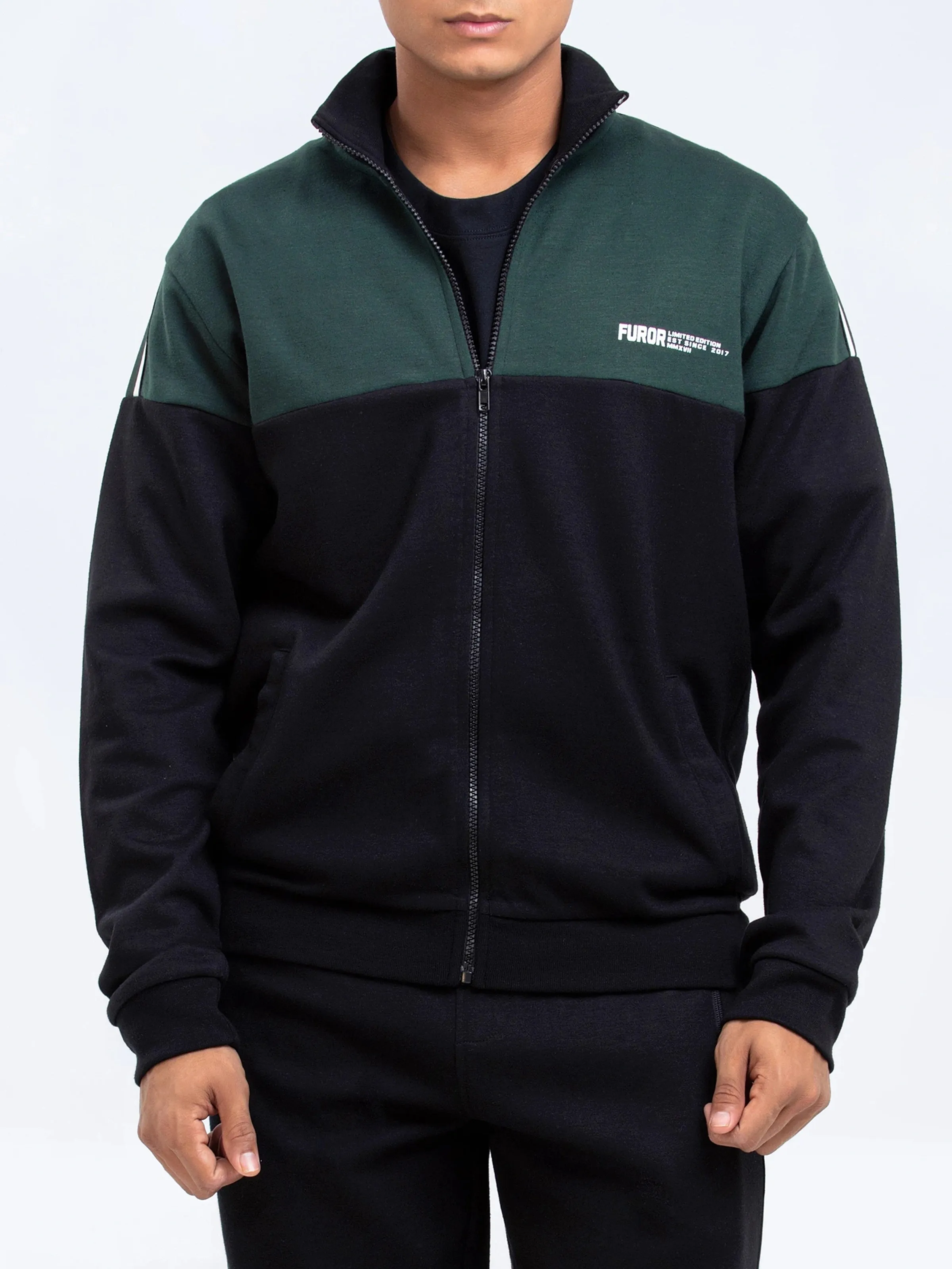 Green Zipper Jacket | Tracksuit - FMTTKS24-009